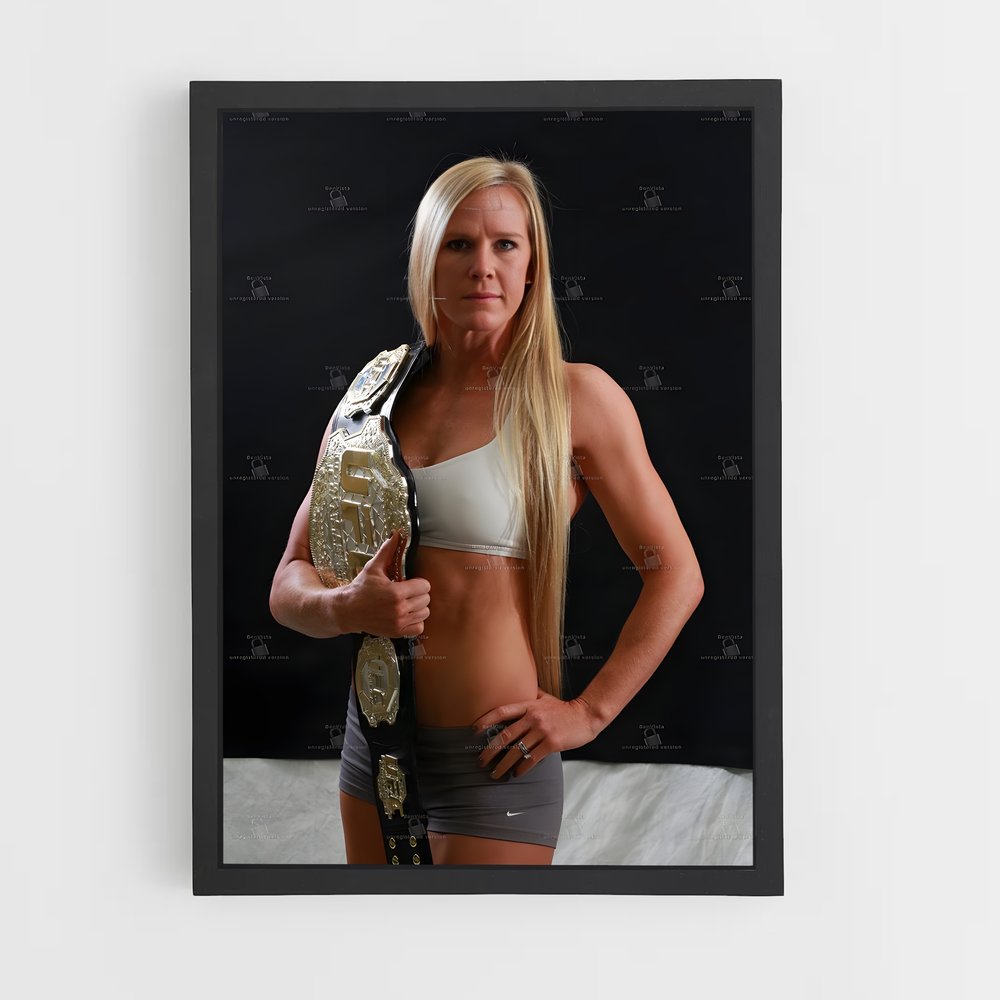 Poster Holly holm ambition – affiche MMA (vue 2)